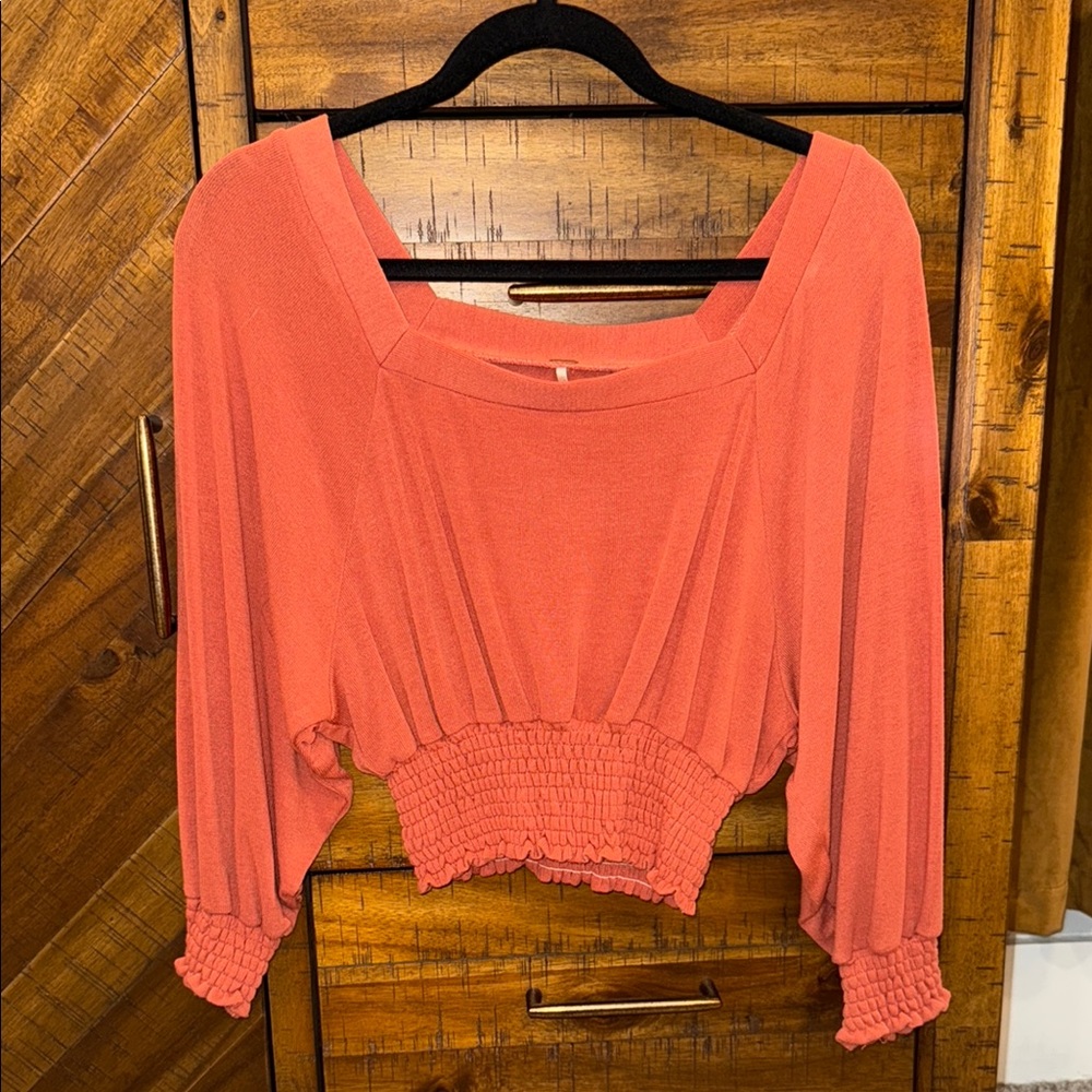 Free People Women's Coral Top